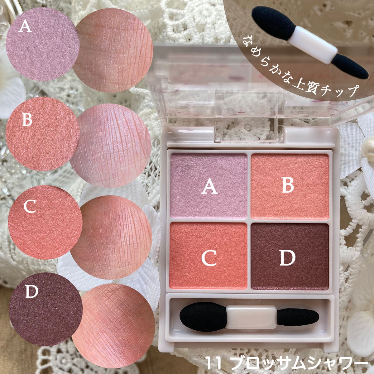 シルキースフレアイズ/キャンメイク/アイシャドウパレットを使ったクチコミ(2枚目)