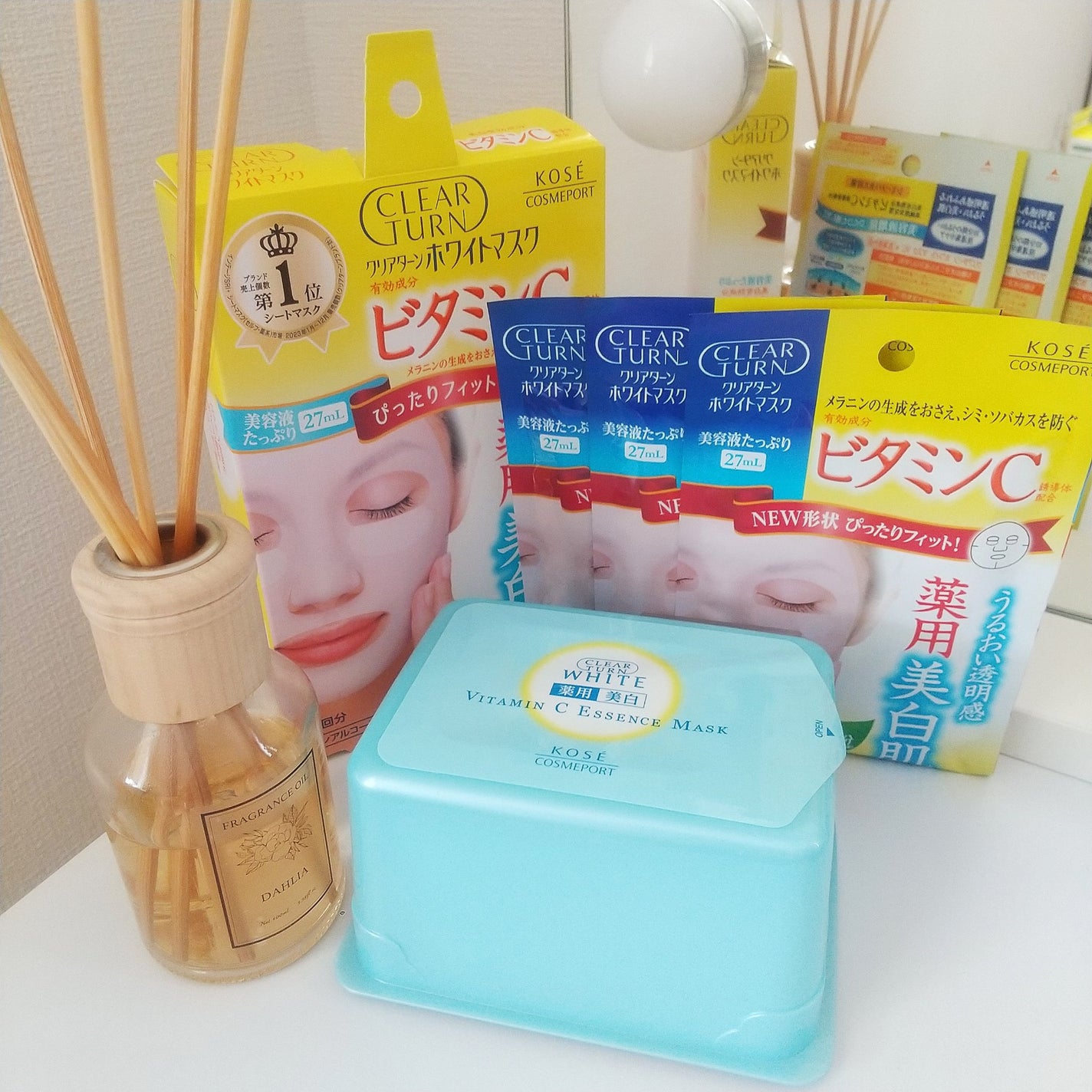 クリアターン ホワイト マスク (ビタミンC)/クリアターン/シートマスク・パックを使ったクチコミ(6枚目)