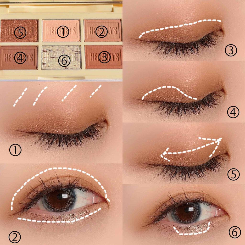 ハーシー プレイカラーアイズミニ/ETUDE/アイシャドウパレットを使ったクチコミ(4枚目)