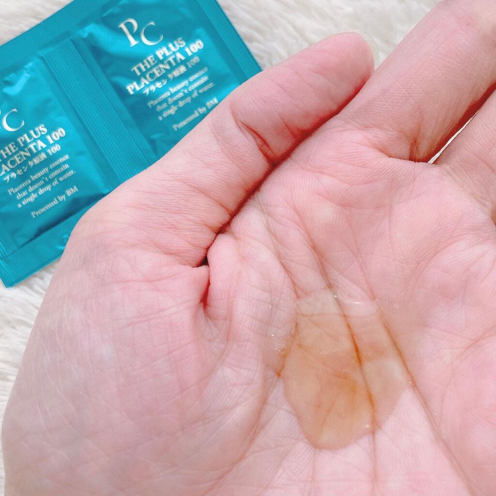 【馬プラセンタ原液100】プラセンタ原液100美容液 パウチ 1ml (馬プラセンタ)/パーフェクトC/美容液を使ったクチコミ(2枚目)