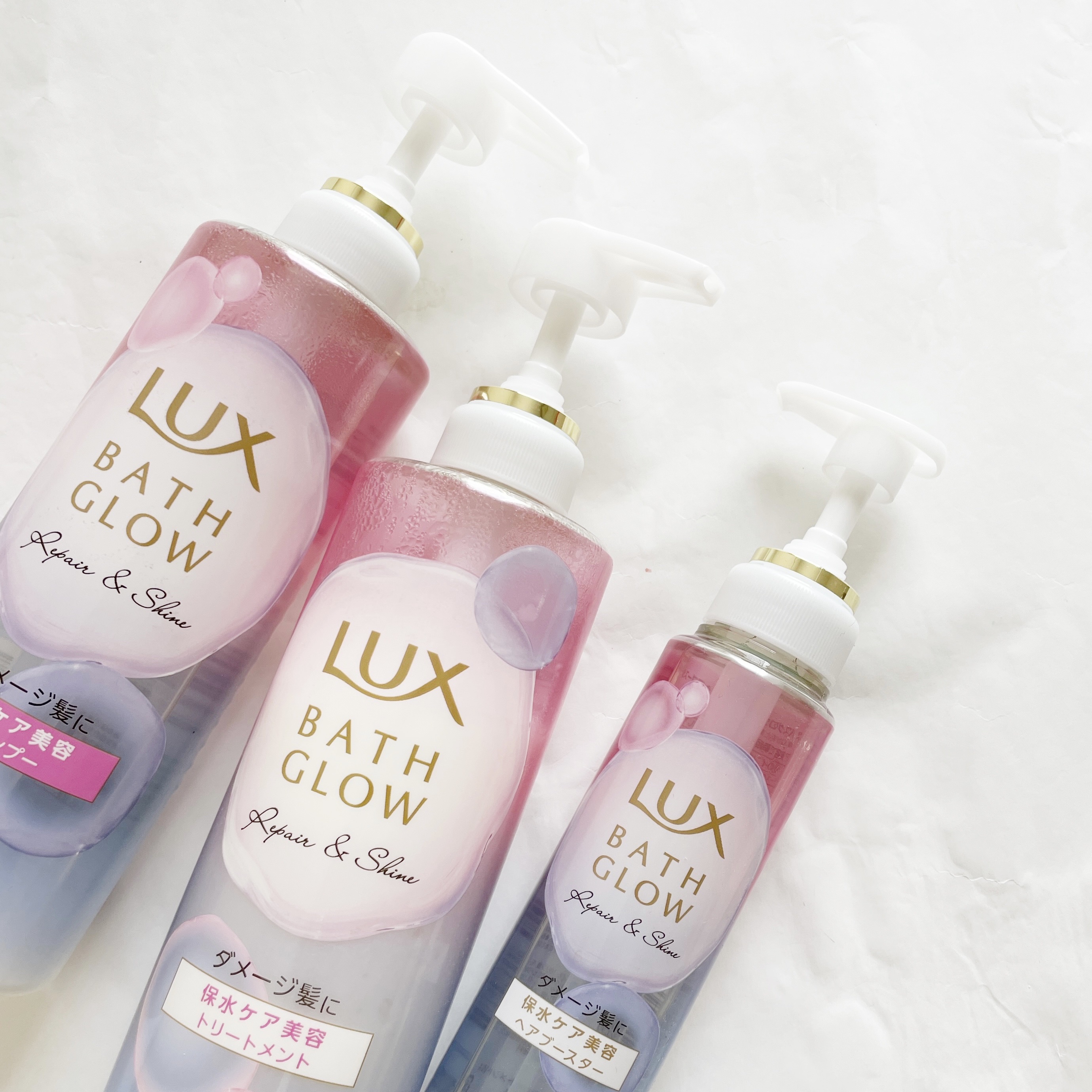ラックス バスグロウ リペア＆シャイン ヘアブースター/LUX/洗い流すヘアトリートメントを使ったクチコミ（2枚目）