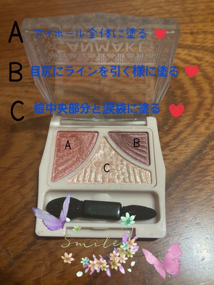 ジューシーピュアアイズ/キャンメイク/アイシャドウパレットを使ったクチコミ(2枚目)