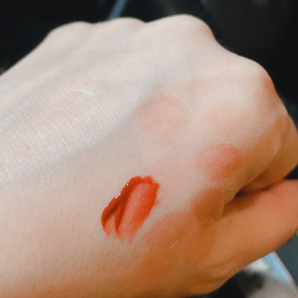 グリスニングウォータリングティント G07 スイートリキュール/FlowerKnows/リップティントを使ったクチコミ（3枚目）