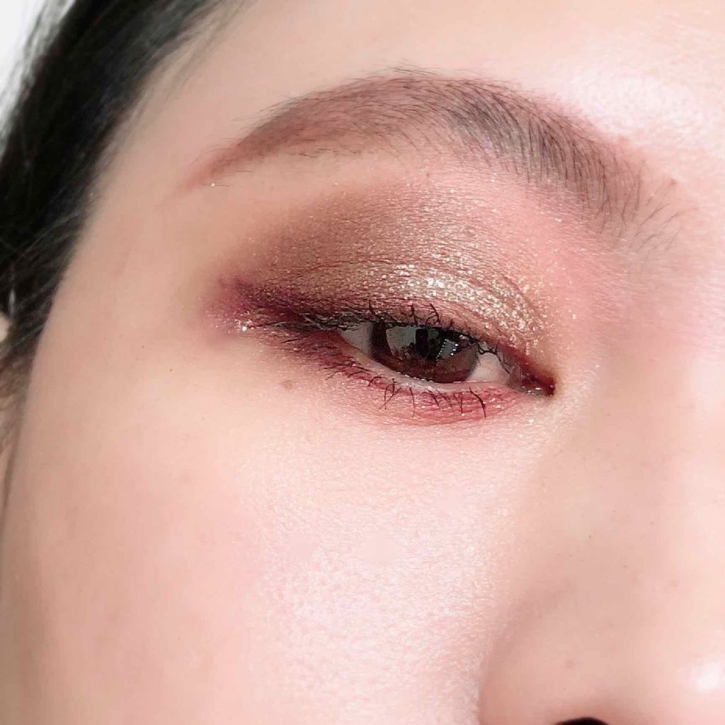 グリッター&グロウ リキッドアイシャドウ/stila/グリッターを使ったクチコミ(3枚目)