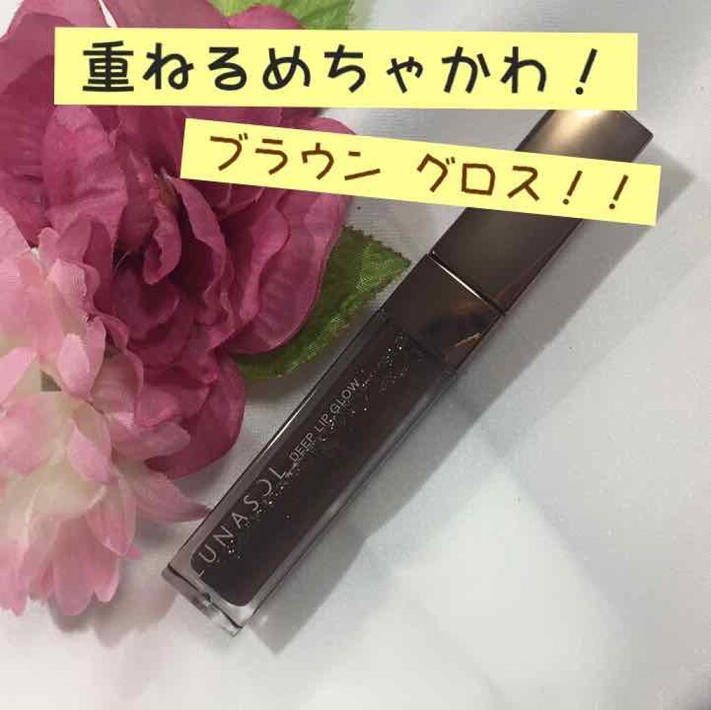 ディープリップグロウ EX01 Blackish Brown/LUNASOL/リップグロスを使ったクチコミ（1枚目）