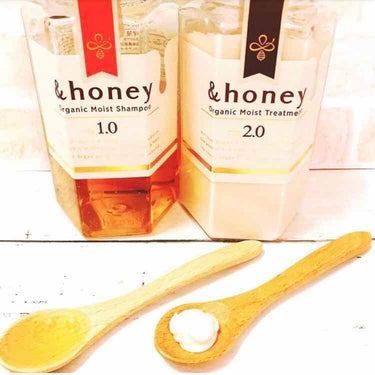 ディープモイスト シャンプー1.0／ヘアトリートメント2.0/&honey/シャンプー・コンディショナーを使ったクチコミ（2枚目）