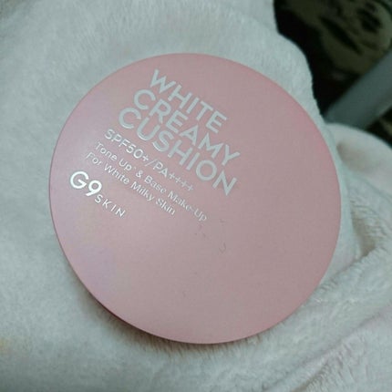 WHITE CREAMY CUSHION(ウユファンデ)/G9SKIN/化粧下地を使ったクチコミ(1枚目)