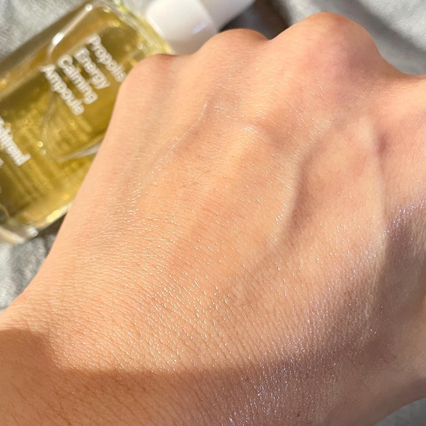 プロポリスエナジーカーミングアンプル/By Wishtrend/美容液を使ったクチコミ(5枚目)