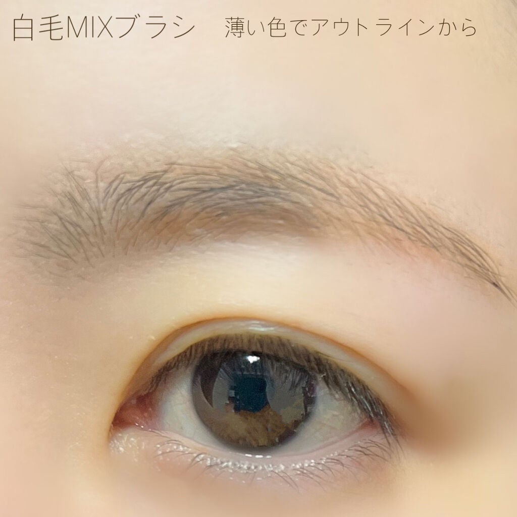 ダブルエンドアイブロウブラシ熊野筆/&be/メイクブラシを使ったクチコミ(6枚目)