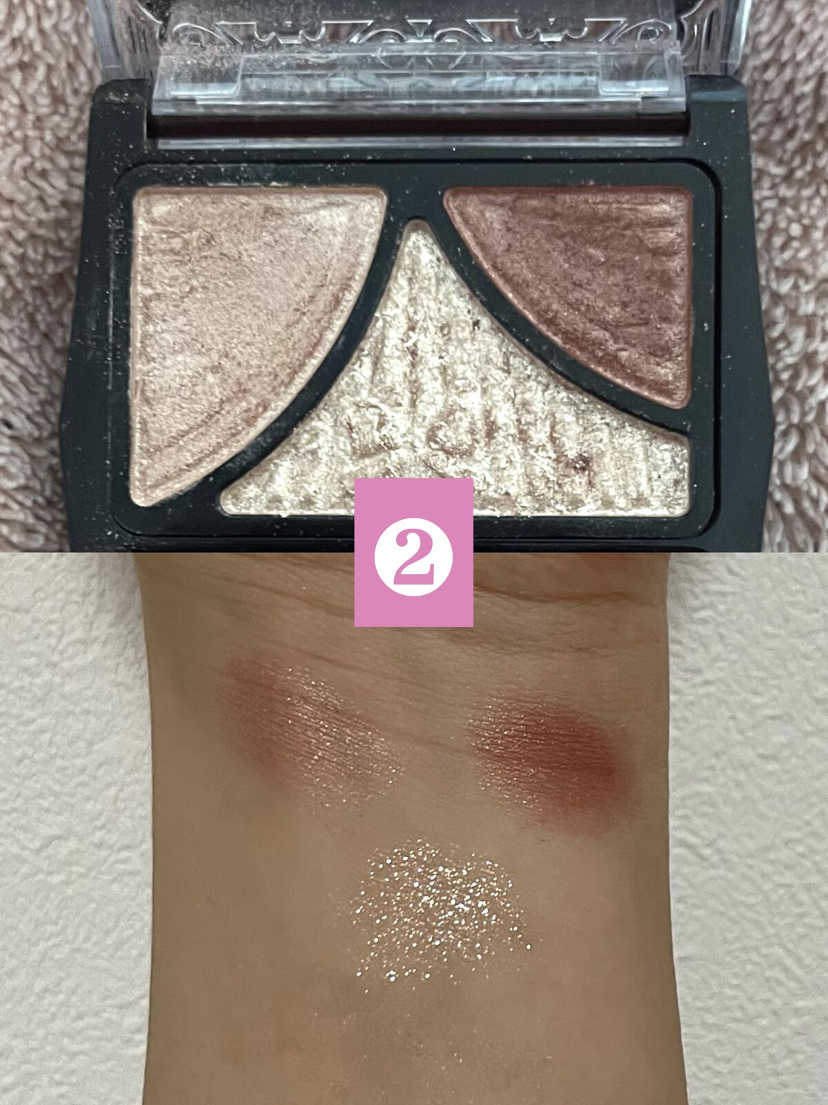 リアルクローズシャドウ/excel/アイシャドウパレットを使ったクチコミ（3枚目）