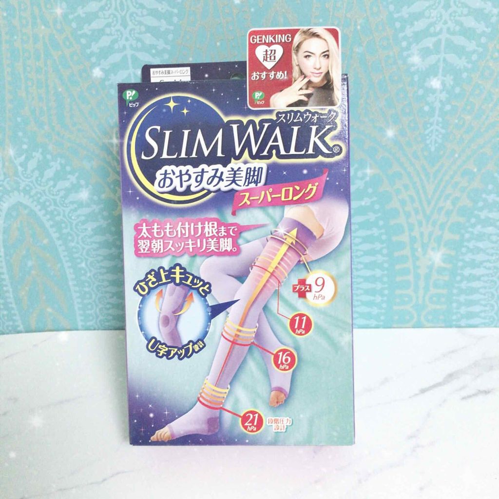 おやすみ美脚スーパーロング/SLIMWALK/着圧ソックス・レギンスを使ったクチコミ（1枚目）