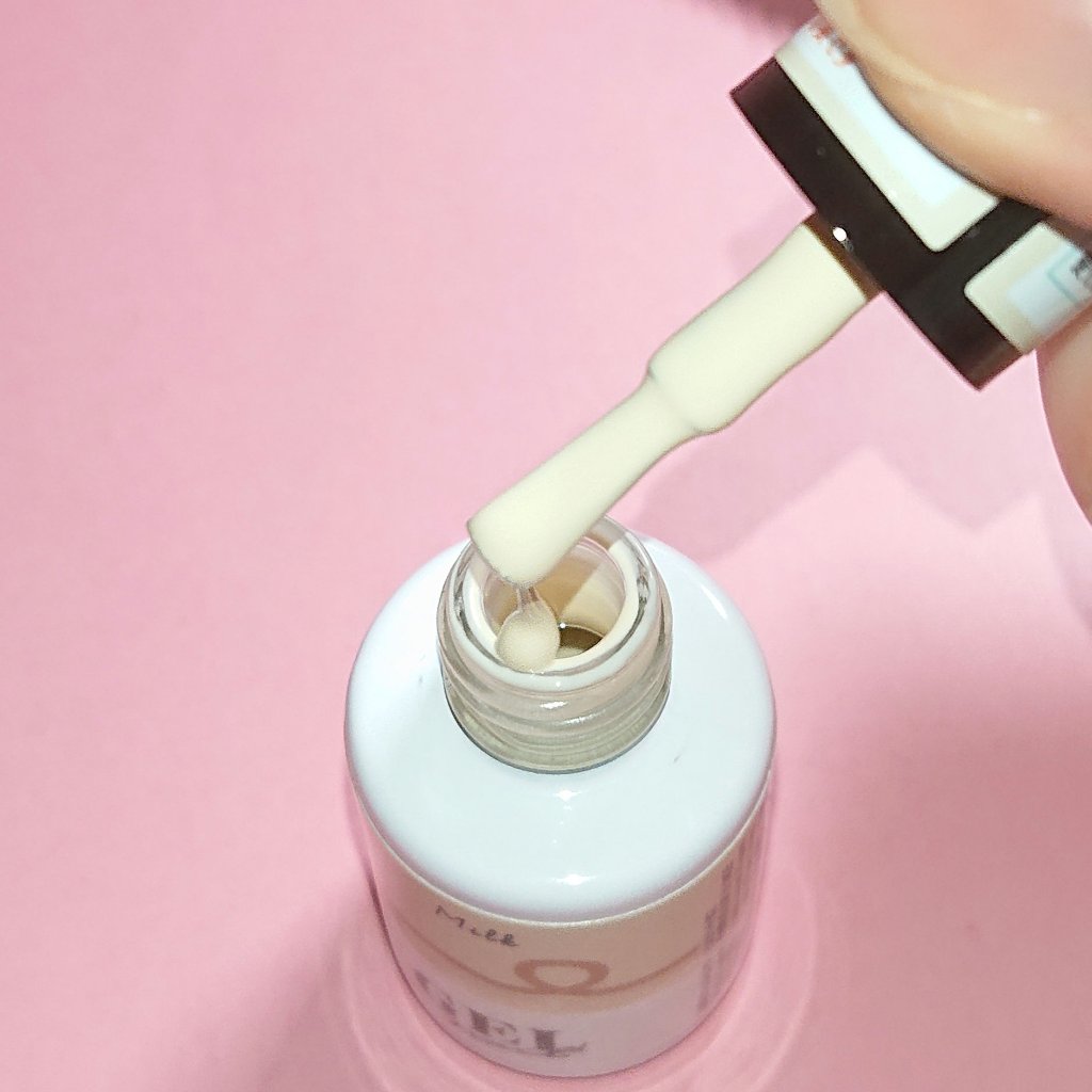BRG ジェルネイル 49 ミルク/DAISO/ジェルネイルを使ったクチコミ（3枚目）