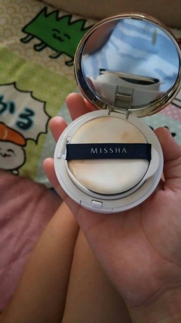 M クッション ファンデーション(モイスチャー)/MISSHA/クッションファンデーションを使ったクチコミ（2枚目）