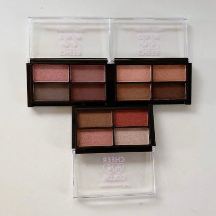 CHEER me COLOR アイシャドウ/セリア/アイシャドウパレットを使ったクチコミ(2枚目)