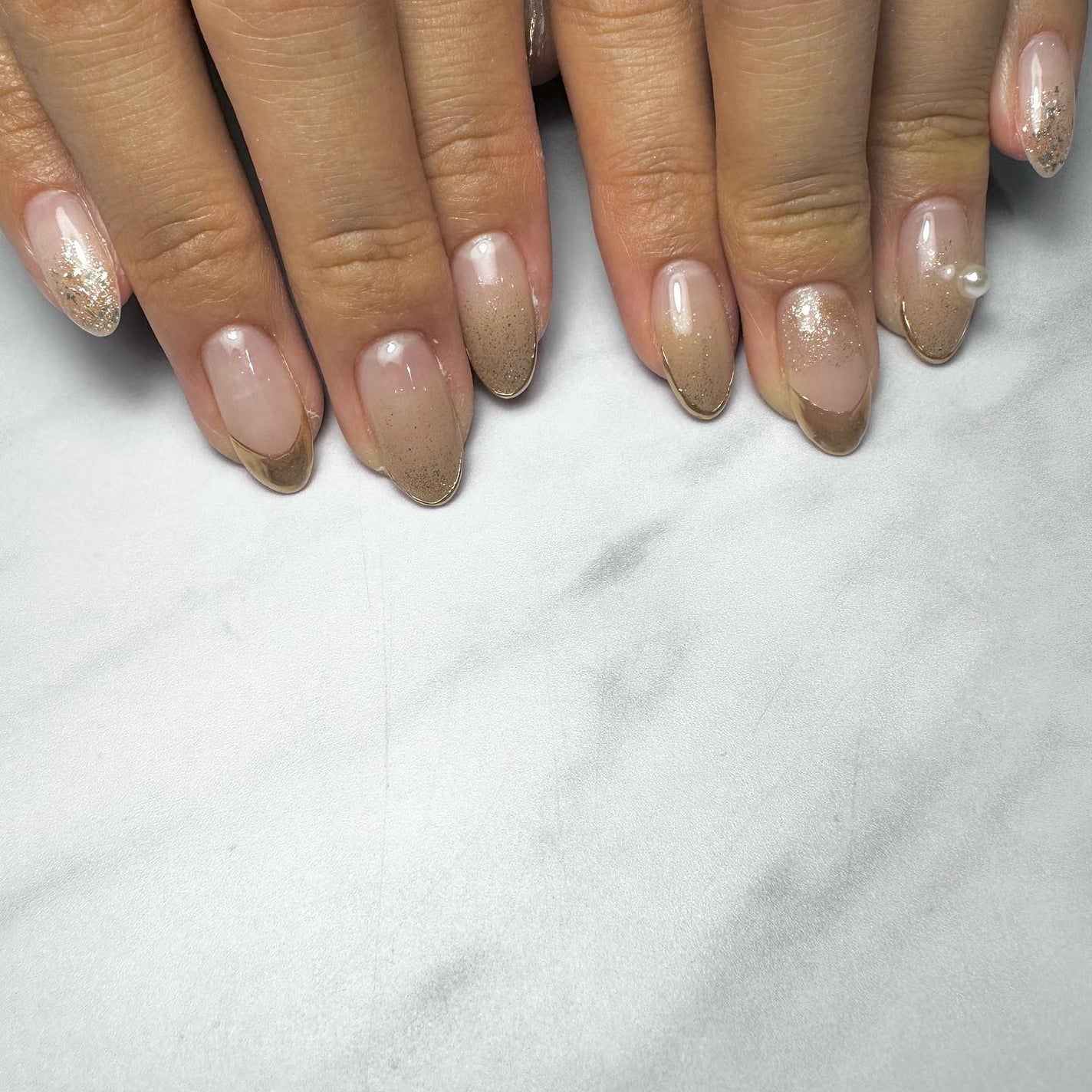 kanna on LIPS 「・・・𝐁𝐞𝐢𝐠𝐞×𝐏𝐞𝐚𝐫𝐥🐚.*。゚ぽこんとした球体パールが..」(4枚目)