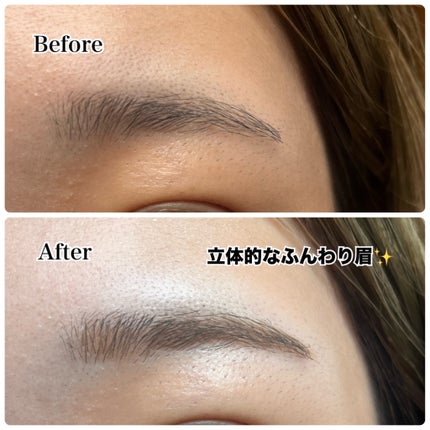 アイブロウワックス&パウダー/CEZANNE/アイブロウを使ったクチコミ(2枚目)