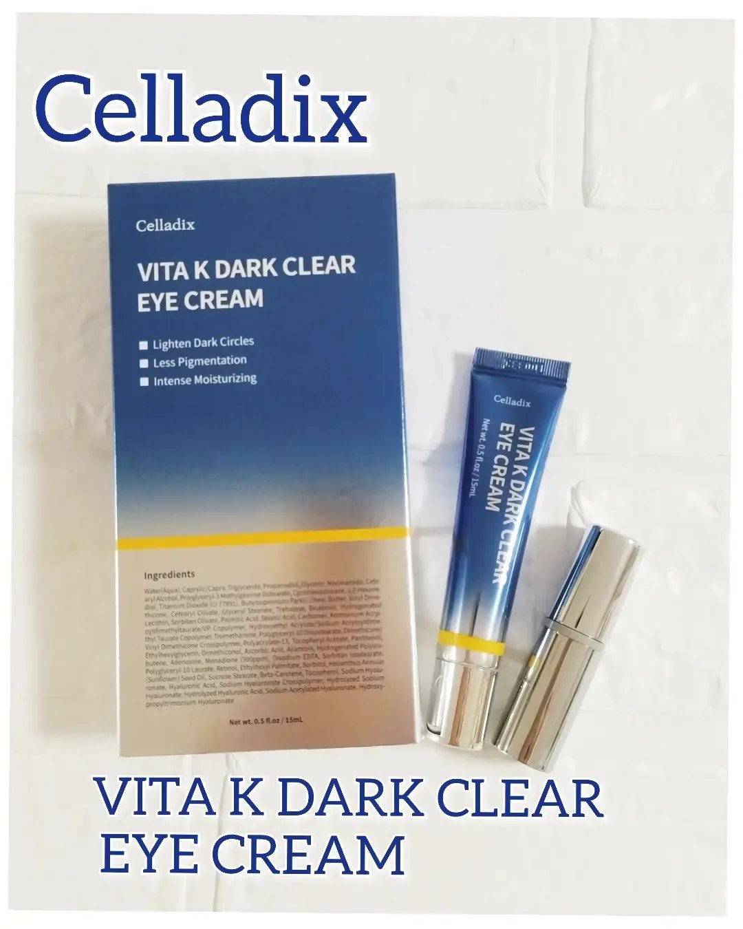 VITA K DARK CLEAR EYE CREAM/Celladix/アイケア・アイクリームを使ったクチコミ（1枚目）