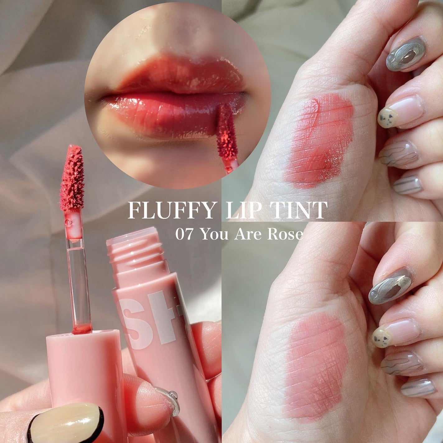 フラッフィリップティント/BLESSED MOON/リップティントを使ったクチコミ(2枚目)