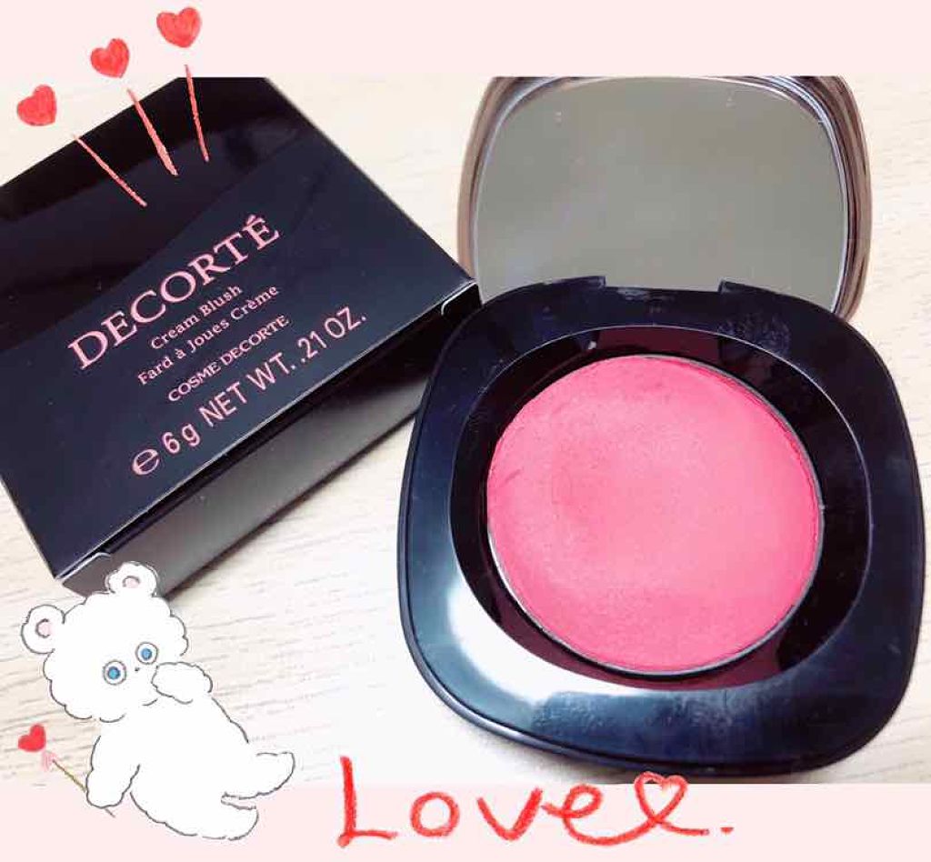 クリーム ブラッシュ/DECORTÉ/ジェル・クリームチークを使ったクチコミ（1枚目）