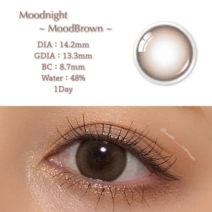 Moodnight 1day/OLENS/ワンデー(1DAY)カラコンを使ったクチコミ(4枚目)