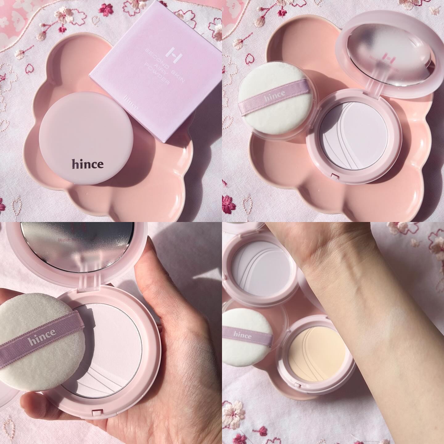 セカンドスキンエアリーパウダー/hince/プレストパウダーを使ったクチコミ（3枚目）