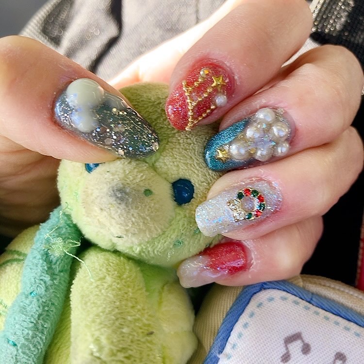 ネイルパーツ/セリア/ネイルチップ・パーツを使ったクチコミ（1枚目）