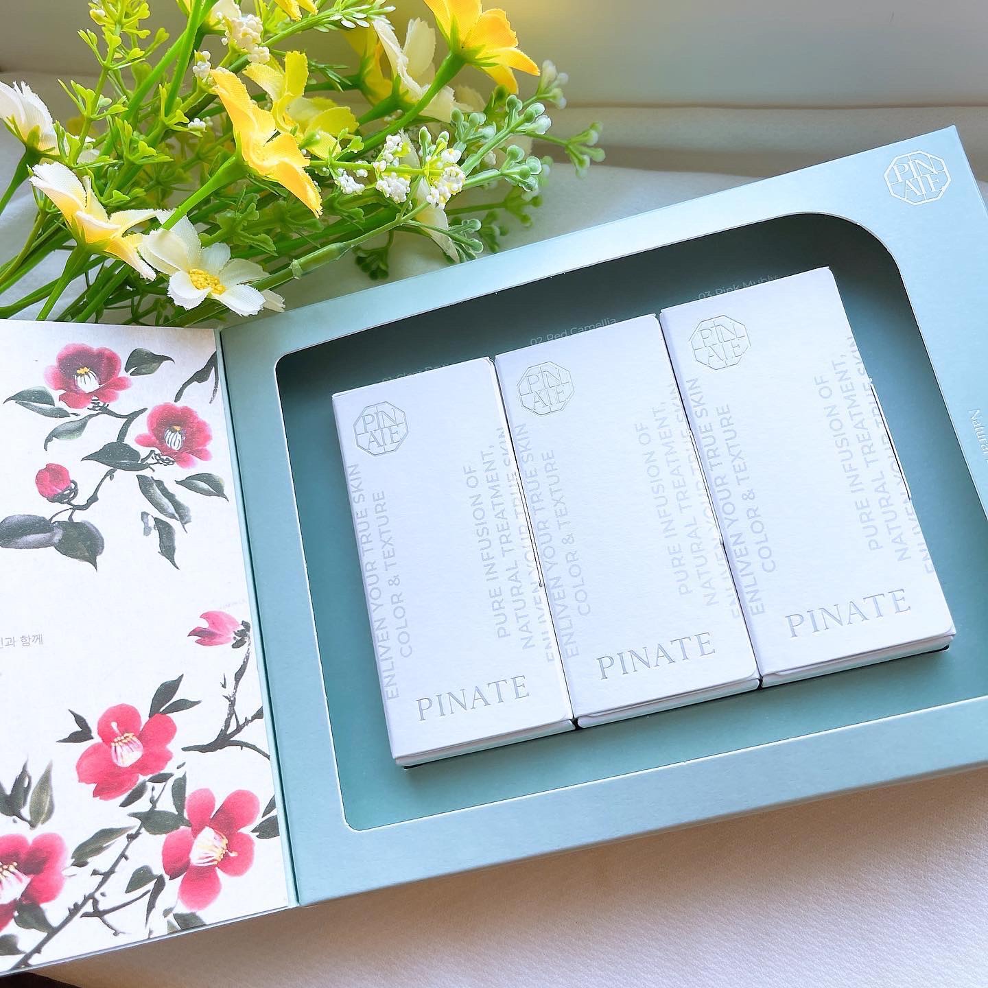 ナチュラルブルームリップオイルセラム 3色セット/PINATE/リップグロスを使ったクチコミ（2枚目）