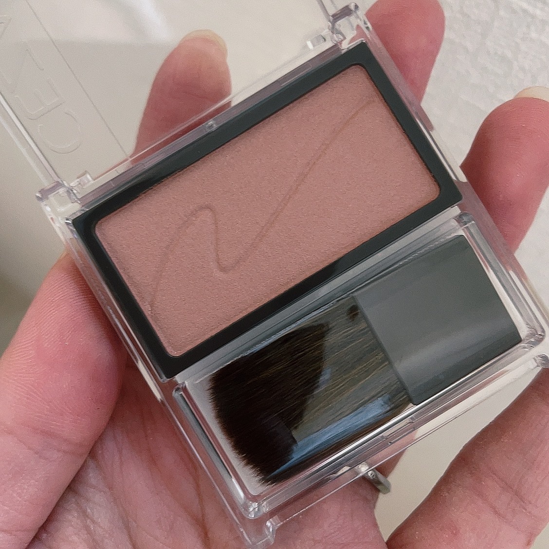 チークブラッシュ/CEZANNE/パウダーチークを使ったクチコミ（2枚目）