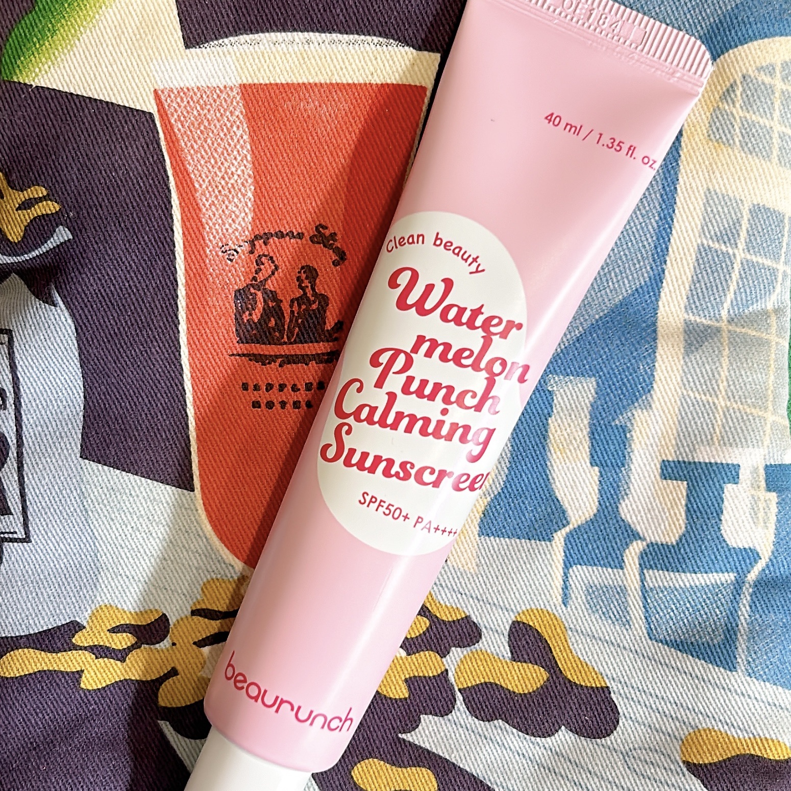 ウォーターメロン パンチ カミング サンスクリーン / スイカサンクリーム / SPF 50+ PA++++  /ビューランチ/日焼け止めクリームを使ったクチコミ（1枚目）