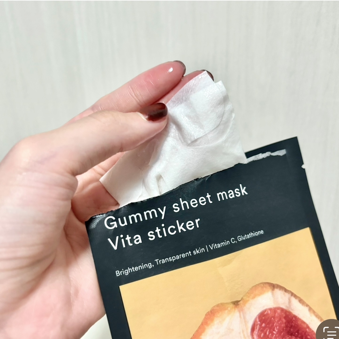 ガムシートマスクパック ビタ※15ステッカー/Abib /シートマスク・パックを使ったクチコミ（3枚目）