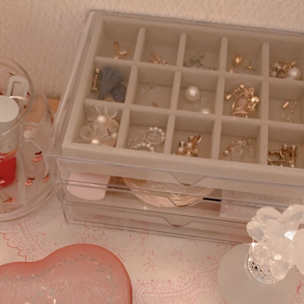 3段式クリアーケース/DAISO/その他化粧小物を使ったクチコミ（1枚目）