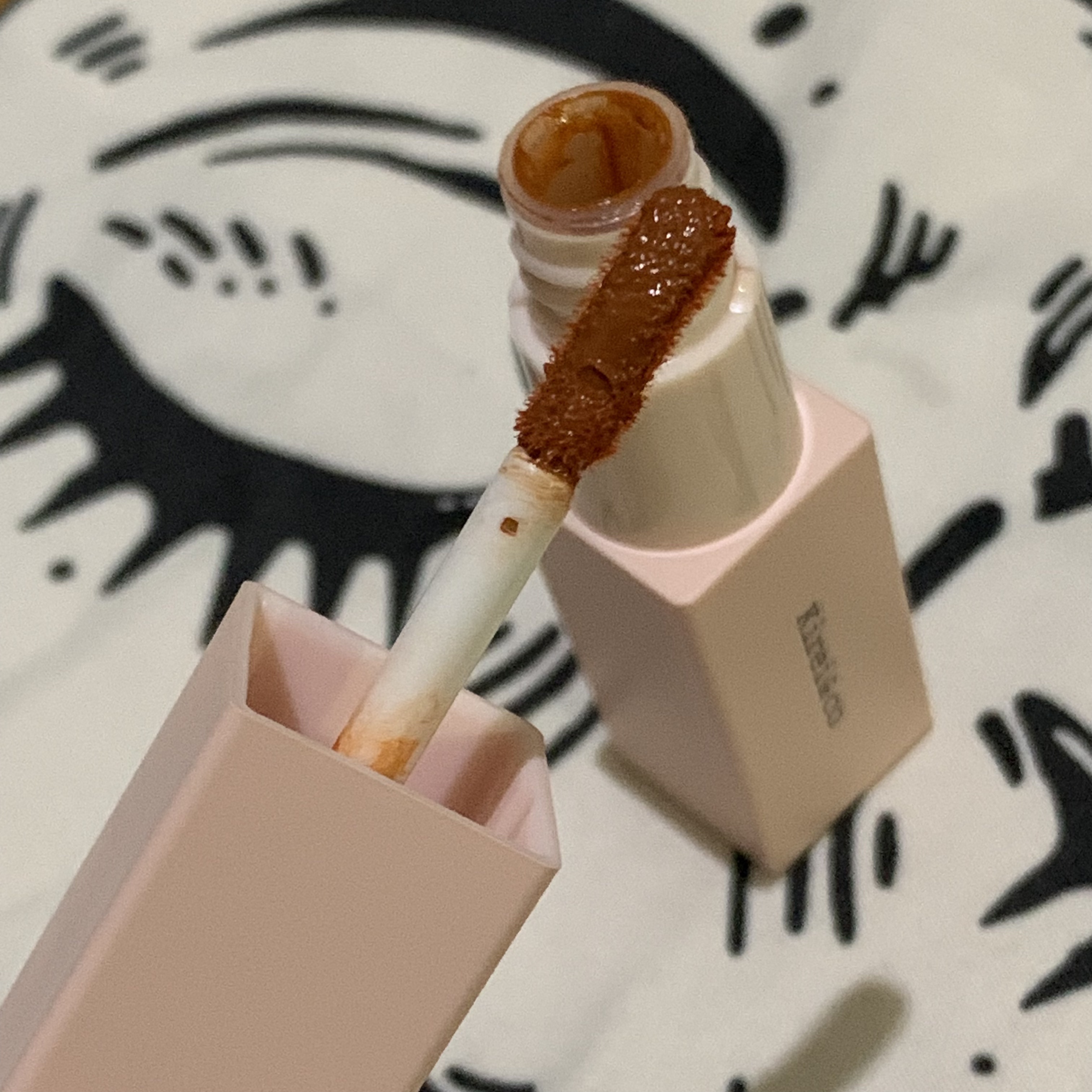 ルージュリップティント 07 パーシモンオレンジ/Kirei&co./口紅を使ったクチコミ（2枚目）