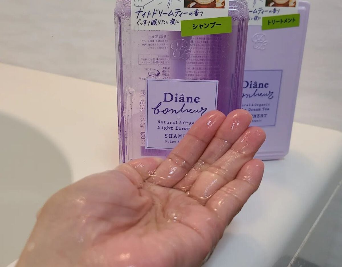 ダイアンボヌール モイスト&リペア シャンプー/トリートメント ナイトドリームティーの香り/ダイアン/市販シャンプーを使ったクチコミ(3枚目)