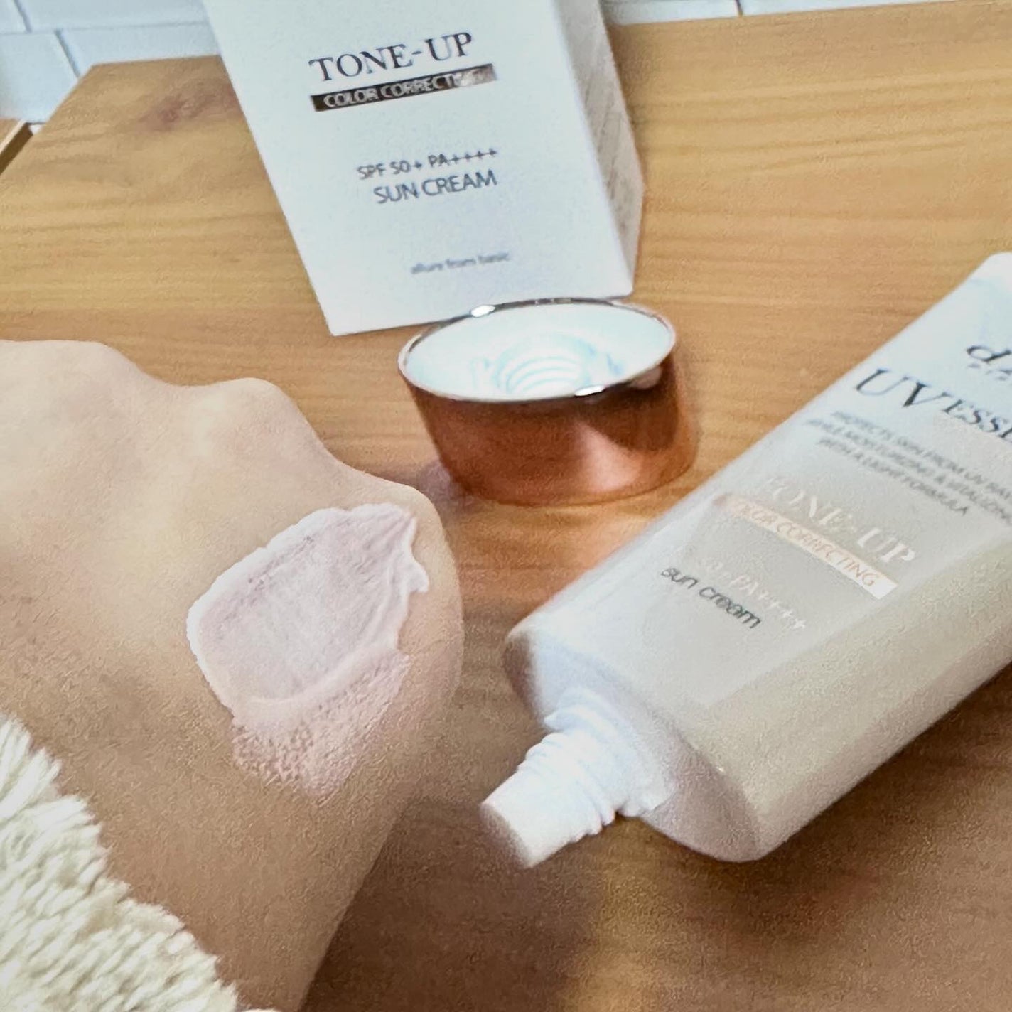 ウォータフルトーンアップサンクリーム/ダルバ/日焼け止めクリームを使ったクチコミ(4枚目)