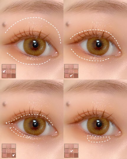 KEYBO FALL IN LOVE SHADOW PALETTE/keybo/アイシャドウパレットを使ったクチコミ(2枚目)