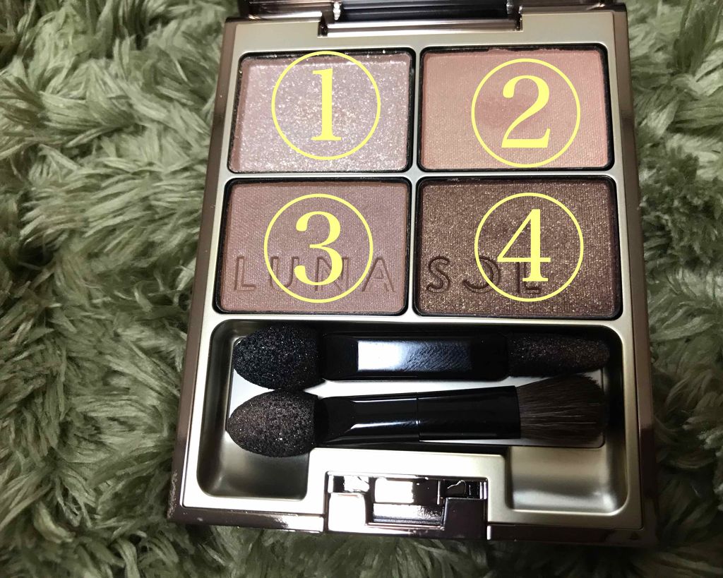 スキンモデリングアイズ/LUNASOL/アイシャドウパレットを使ったクチコミ（2枚目）