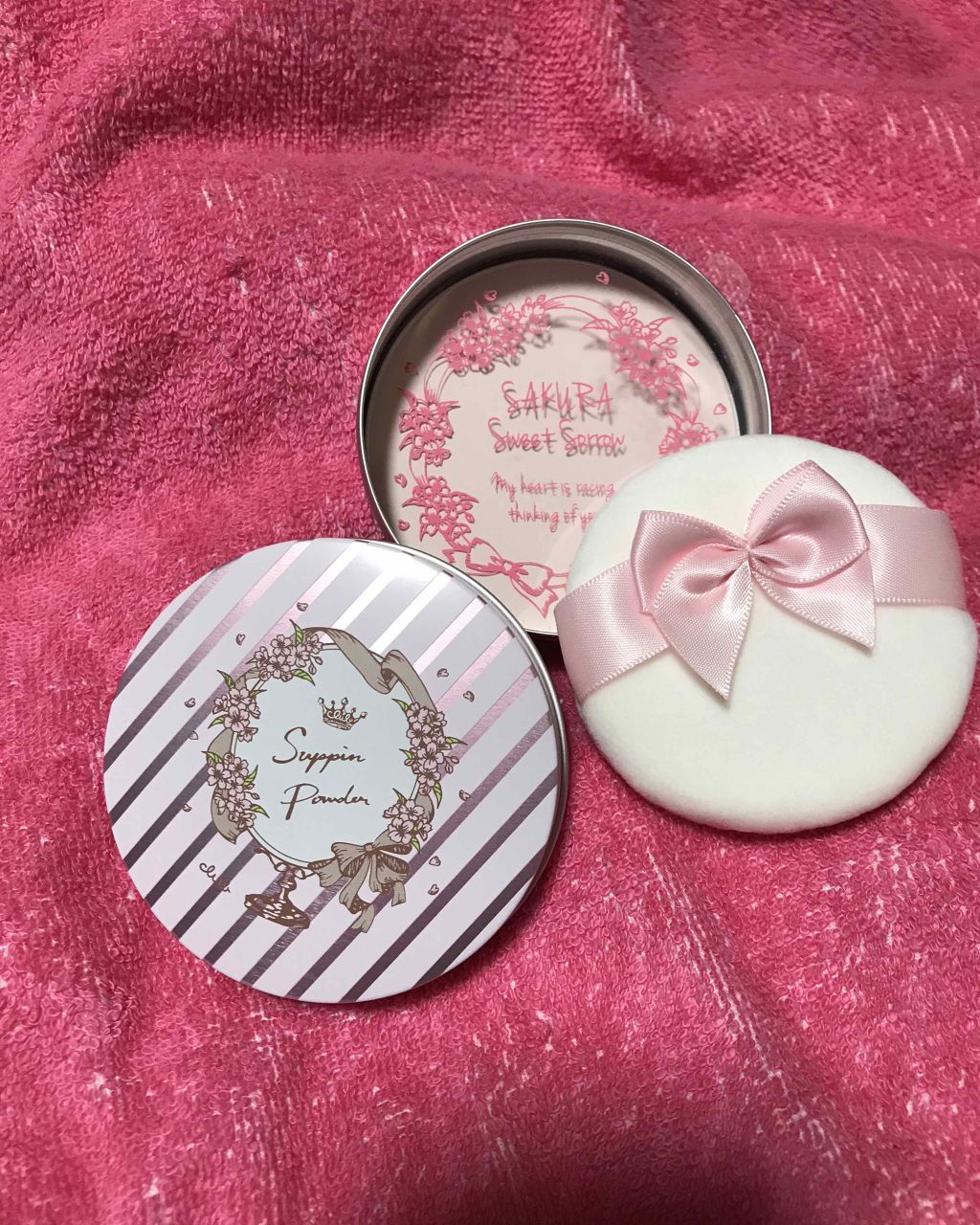 すっぴんパウダー B サクラスウィートソローの香り 2022/クラブ/プレストパウダーを使ったクチコミ（1枚目）