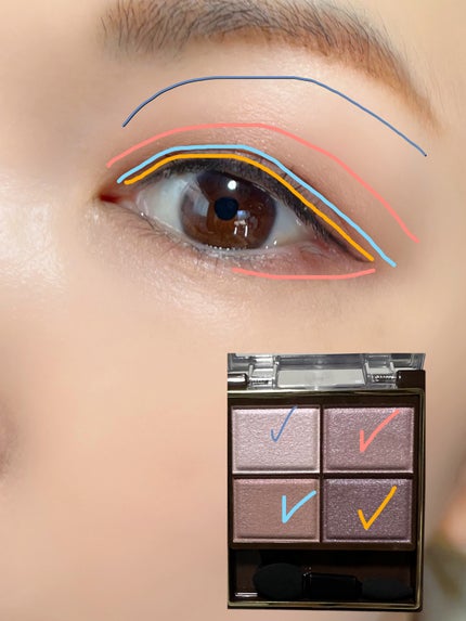 スキニーリッチシャドウ/excel/アイシャドウパレットを使ったクチコミ(4枚目)