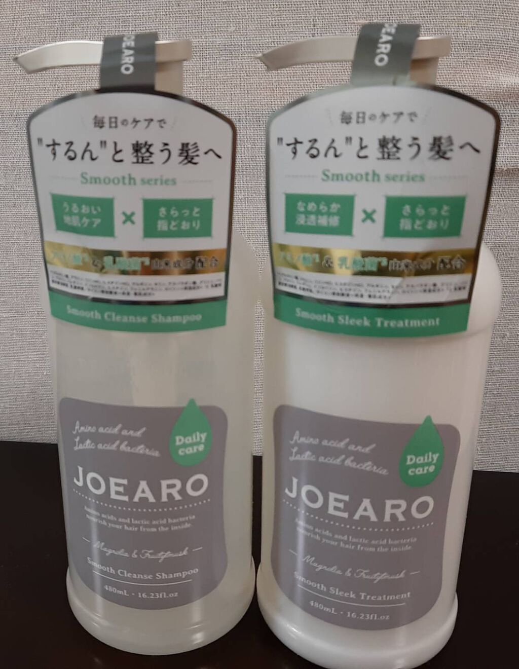 スムースクレンズシャンプー/スムーススリークトリートメント/JOEARO/市販シャンプーを使ったクチコミ(1枚目)