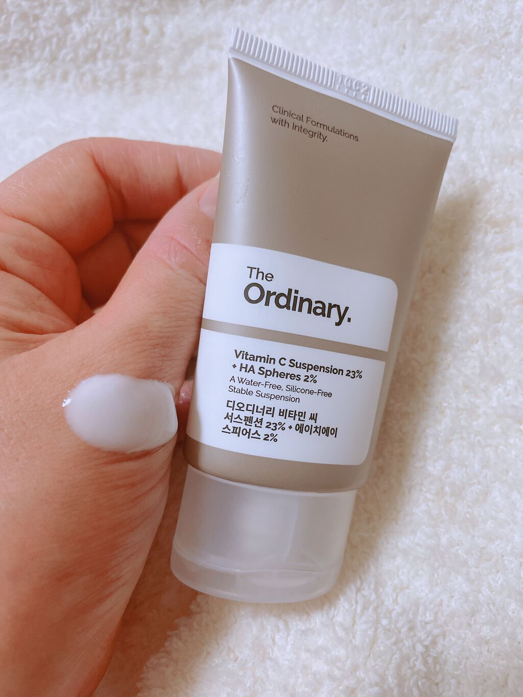 Cサスペンション23+HAスフィア2フェイスクリーム/The Ordinary/美容液を使ったクチコミ(1枚目)