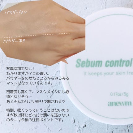アニューム セバム コントロール パウダー/saat insight/ルースパウダーを使ったクチコミ(3枚目)