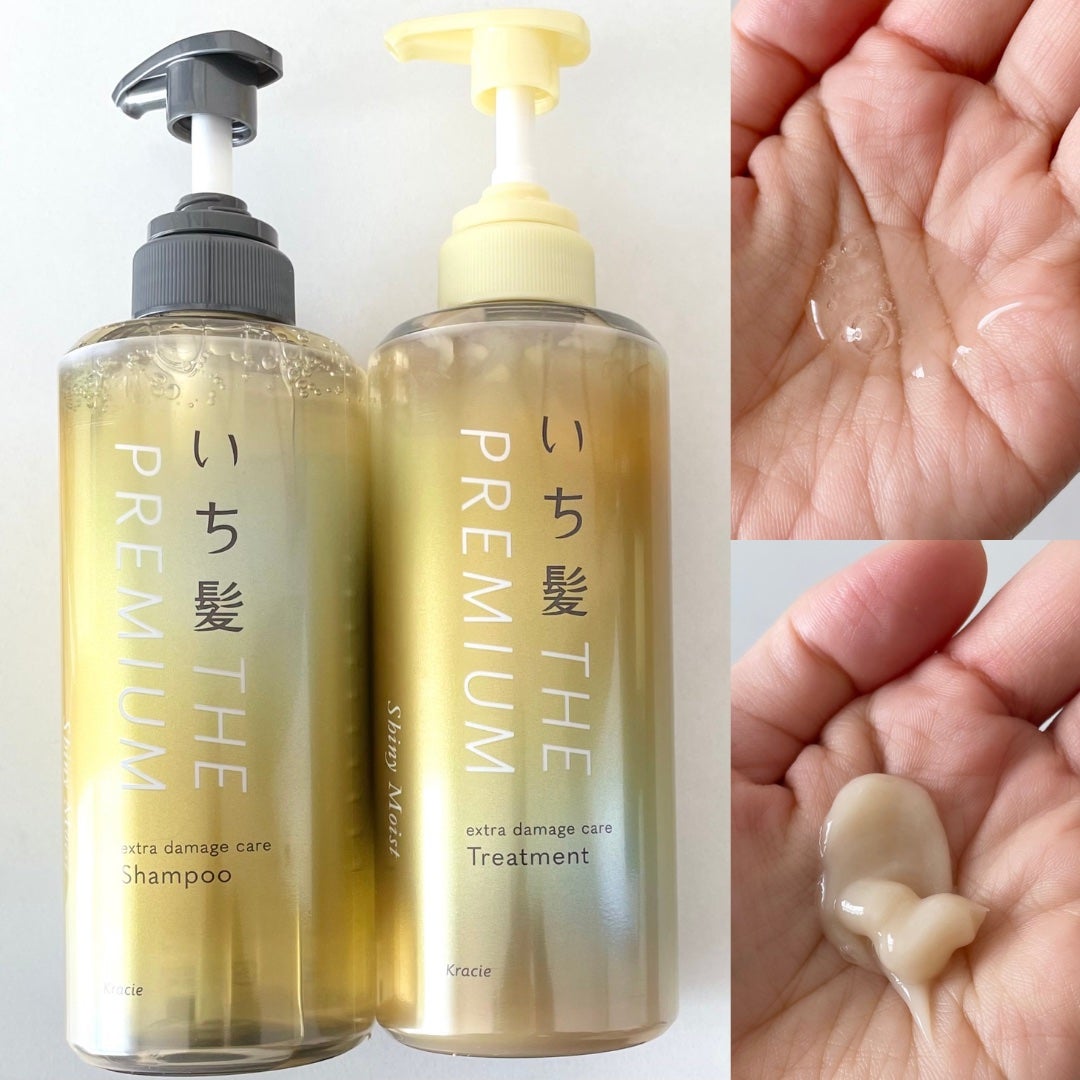 THE PREMIUM エクストラダメージケアシャンプー/トリートメント(シャイニーモイスト)/いち髪/市販シャンプーを使ったクチコミ(2枚目)