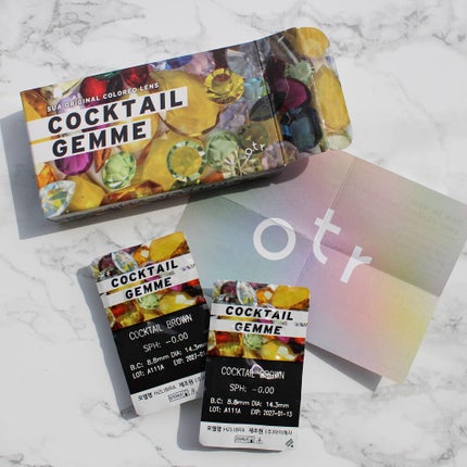 cocktail gemme/otr/カラーコンタクトレンズを使ったクチコミ(5枚目)