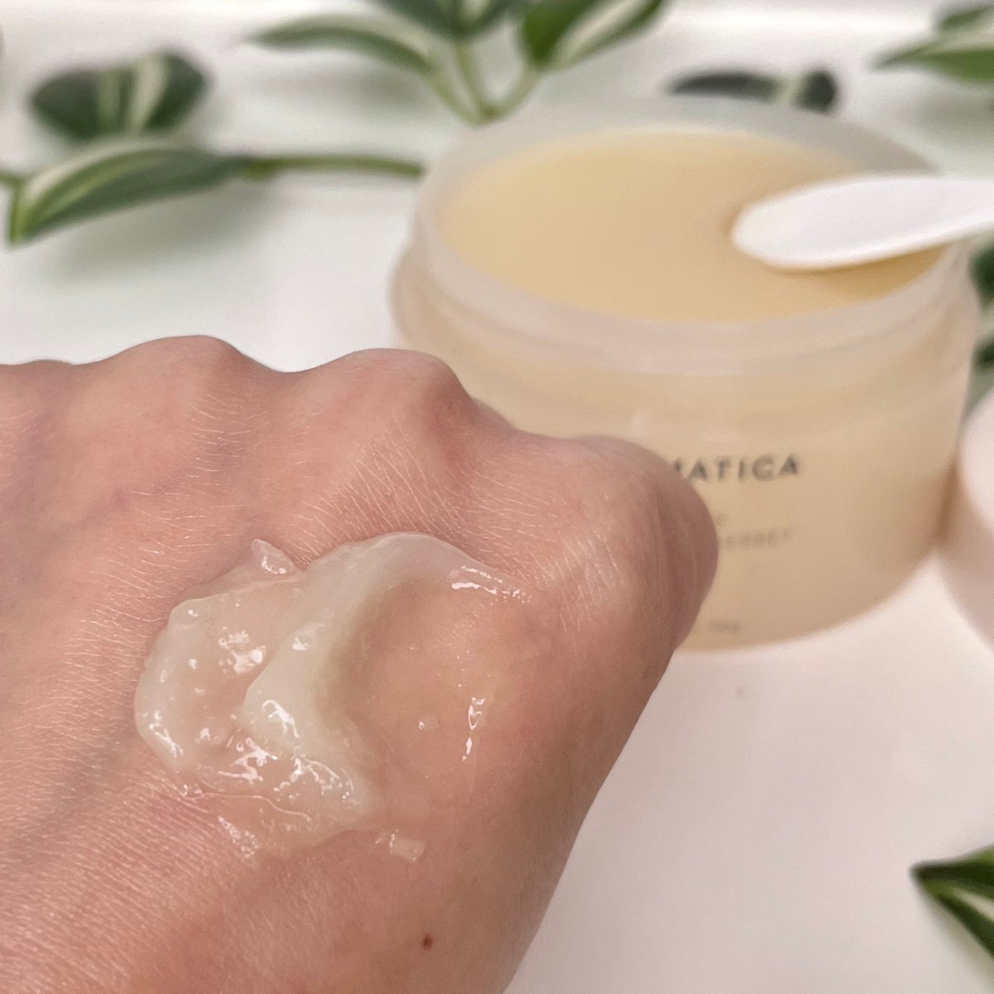 オレンジクレンジングシャーベット/AROMATICA/クレンジングバームを使ったクチコミ(4枚目)