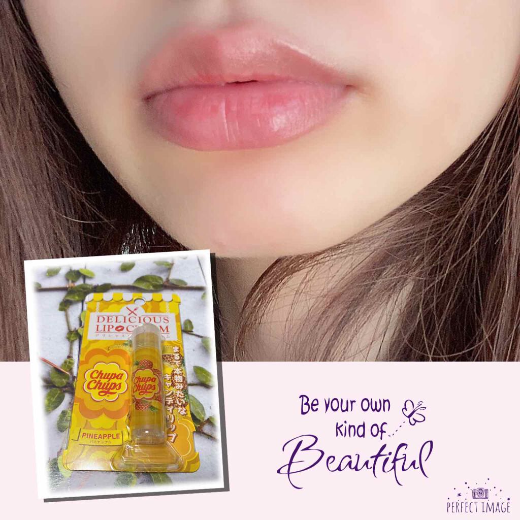 デリシャスリップクリーム Chupa Chups（チュッパチャプス） パイナップルの香り/デリシャスリップクリーム/リップクリームを使ったクチコミ（2枚目）