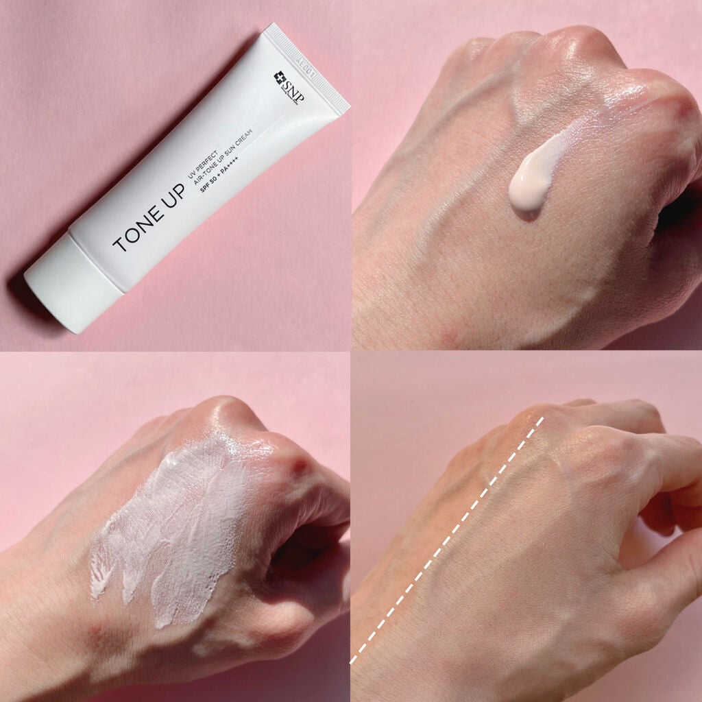 UVパーフェクトエアトーンアップサンクリーム/SNP/日焼け止めクリームを使ったクチコミ(3枚目)
