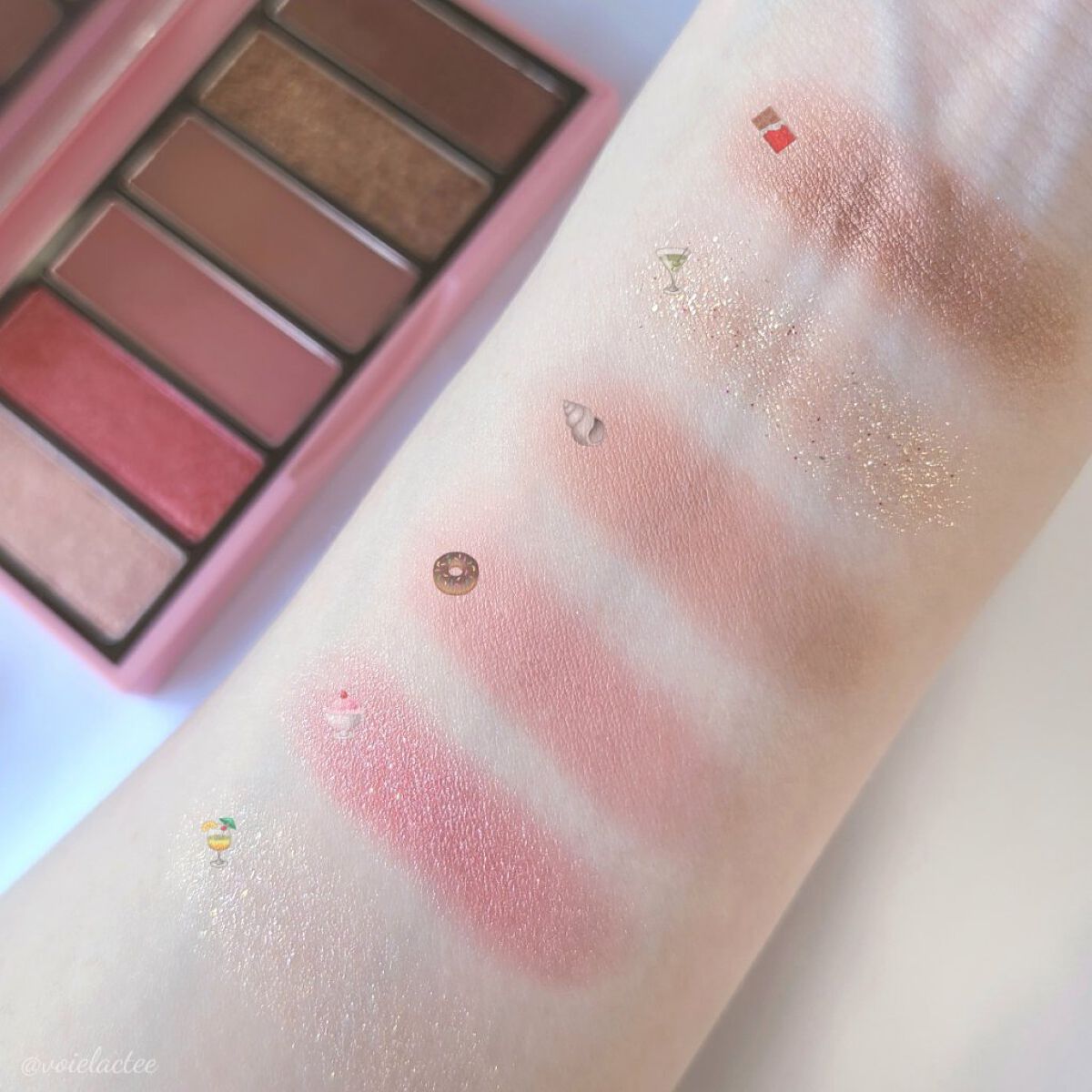 プレイカラーアイズミニ ストロベリーブロッサム/ETUDE/アイシャドウパレットを使ったクチコミ（3枚目）