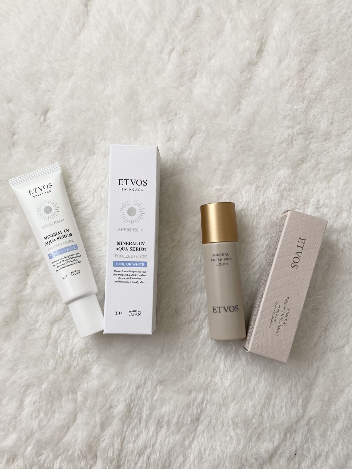ミネラルUVアクアセラム/エトヴォス/美容液を使ったクチコミ（2枚目）