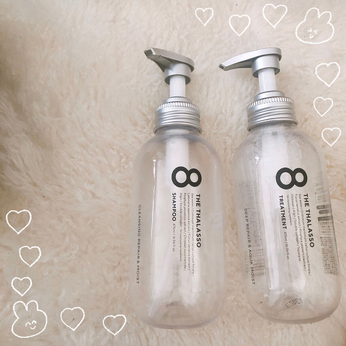 [旧商品]クレンジングリペア＆モイスト 美容液シャンプー／ディープリペア＆アクアモイスト 美容液トリートメント/エイトザタラソ/市販シャンプーを使ったクチコミ（1枚目）