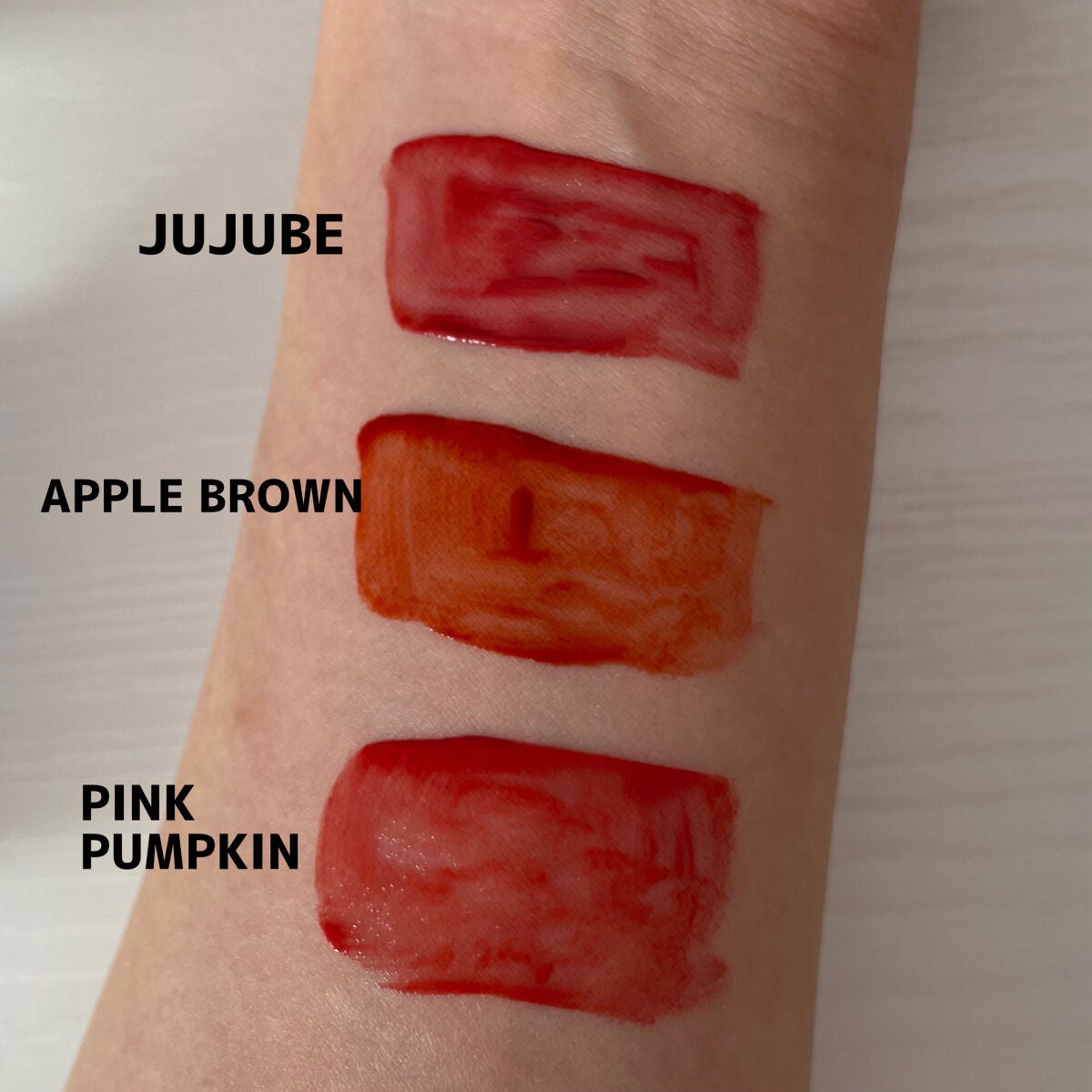 ジューシーラスティングティント/rom&nd/リップティントを使ったクチコミ(5枚目)